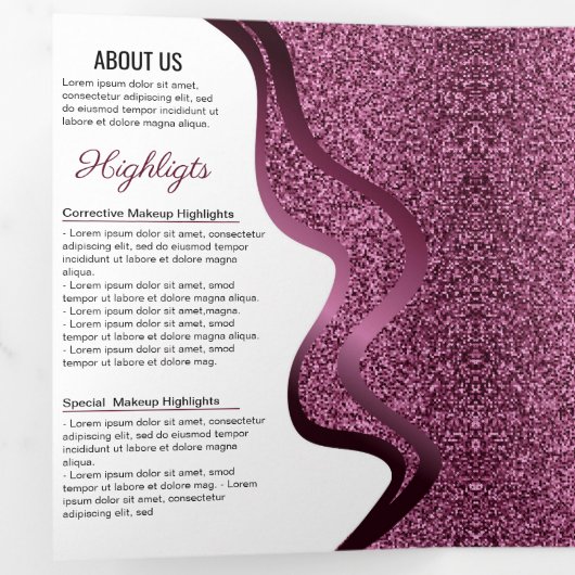 Make-upartiest | wimpersalon | Haarstylist Salon Drieluik Kaart (Binnenzijde eerst)