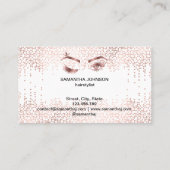 Make-upartiest Wink Eye Gold Confetti Lashes Visitekaartje (Achterkant)