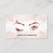 Make-upartiest Wink Eye Gold Confetti Lashes Visitekaartje (Voorkant)
