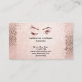 Make-upartiest Wink Eye Gold Confetti Lashes Visitekaartje (Achterkant)