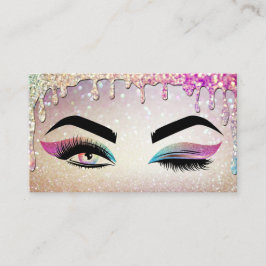 Make-upartiest Wink Eye Lashes holografisch druppe Visitekaartje
