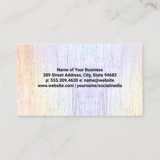 Make-upborstels | Kleurrijke textuur | lippenstift Visitekaartje (Achterkant)