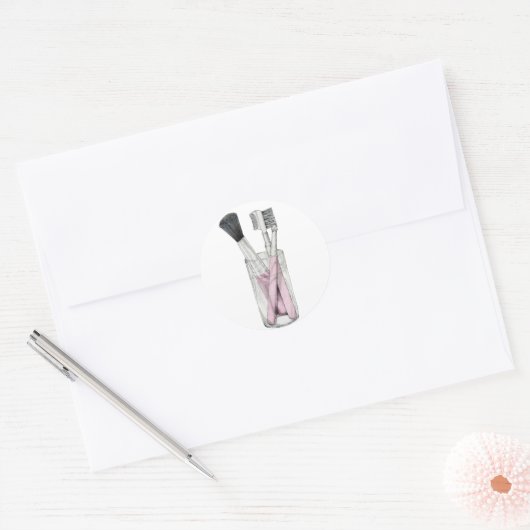 Make-upborstels Sticker (Envelop)
