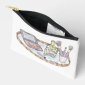 Make-upillustratie geïnspireerde tas (Open)