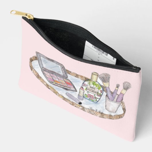 Make-upillustratie  geïnspireerde tas (Open)