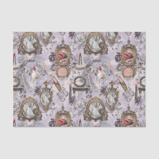 make-upkabinet decoupage tissuepapier (Voorkant)