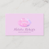 Make-upkunstenaar Blush Roze Ombre Lips Schoonheid Visitekaartje (Voorkant)