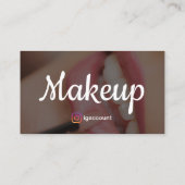 Make-upkunstenaar Elegant Minimalistisch Visitekaartje (Achterkant)