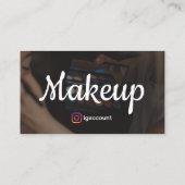 Make-upkunstenaar Elegant Trendy Ontwerp Visitekaartje (Achterkant)
