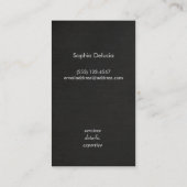 Make-upkunstenaar Faux Gold Foil Mascara Logo Visitekaartje (Achterkant)