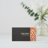 Make-upkunstenaar Faux Gold Leaf Linnen ziet er Or Visitekaartje (Staand voorkant)