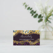 Make-upkunstenaar Glitter Gold Cosmetics Shop Eleg Visitekaartje (Staand voorkant)
