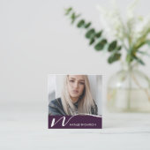 Make-upkunstenaar Haarstylist Nail Tech Beauty Sal Vierkante Visitekaartje (Staand voorkant)