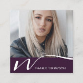 Make-upkunstenaar Haarstylist Nail Tech Beauty Sal Vierkante Visitekaartje (Voorkant)