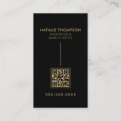 Make-upkunstenaar Haarstylist Nail Tech Beauty Sal Visitekaartje (Achterkant)