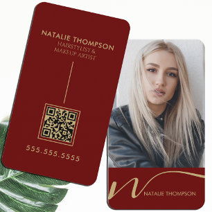 Make-upkunstenaar Haarstylist Nail Tech Beauty Sal Visitekaartje