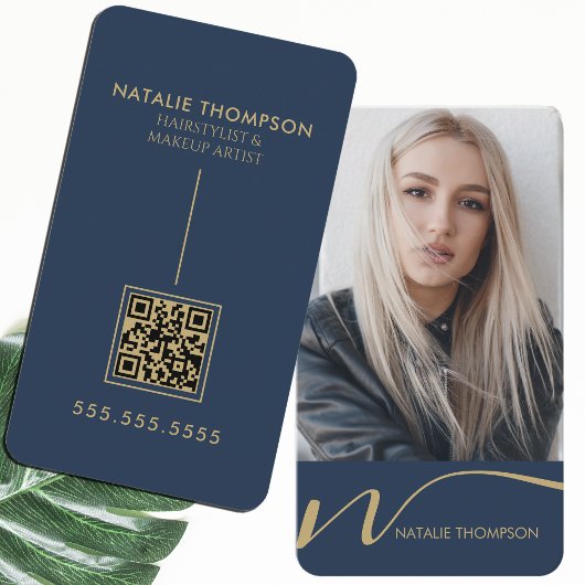 Make-upkunstenaar Haarstylist Nail Tech Beauty Sal Visitekaartje