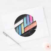 Make-upkunstenaar Kleurrijke Oogschaduw Palet Stic Ronde Sticker (Envelop)