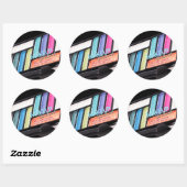 Make-upkunstenaar Kleurrijke Oogschaduw Palet Stic Ronde Sticker (Vel)