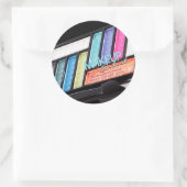 Make-upkunstenaar Kleurrijke Oogschaduw Palet Stic Ronde Sticker (Tas)