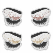 Make-upkunstenaar Lash Queen Beauty Salon Lashes Sticker (Voorkant)