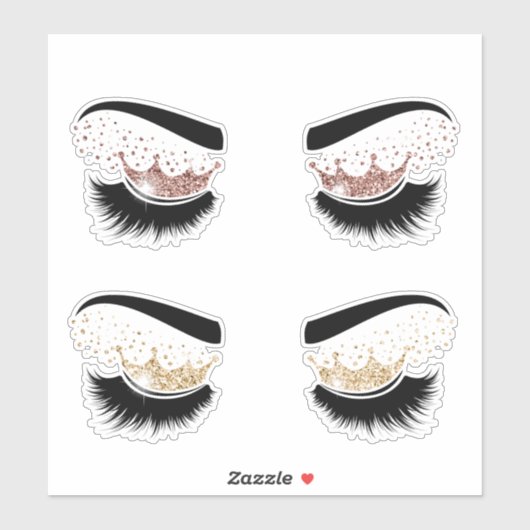 Make-upkunstenaar Lash Queen Beauty Salon Lashes Sticker (Vel)