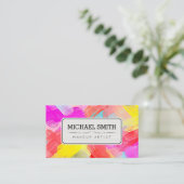 Make-upkunstenaar Moderne Abstracte Kunst #73 Visitekaartje (Staand voorkant)