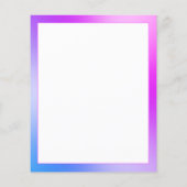 Make-upkunstenaar Paarse Witte en Blauwe Tekst Sja Flyer (Achterkant)