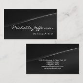 Make-upkunstenaar Professioneel Grijs Visitekaartj Visitekaartje (Voorkant / Achterkant)