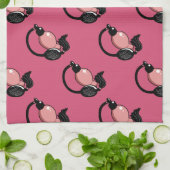 Make-upkunstenaar roze parfumflessen theedoek (Gevouwen)