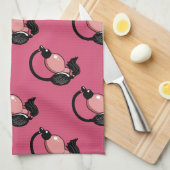 Make-upkunstenaar roze parfumflessen theedoek (Quarter Fold)