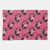 Make-upkunstenaar roze parfumflessen theedoek (Horizontaal)