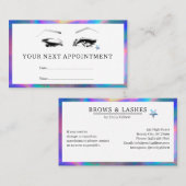 Make-upkunstenaar uw volgende afsprakenkaartje (Voorkant / Achterkant)