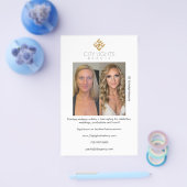 Make-upkunstenaar voor en na Flyer (Enkel)