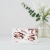 Make-upkunstenaar Wenkbrauwogen wimpers Roos Goud Visitekaartje (Staand voorkant)