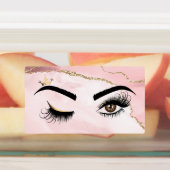 Make-upkunstenaar Wink Eye Beauty Blush Pink Agaat Labels (Aangebracht)