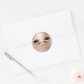 Make-upkunstenaar Wow-effect Spark Eye Glitter Las Ronde Sticker (Envelop)