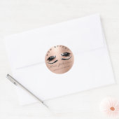 Make-upkunstenaar Wow-effect Spark Eyes Lashes Ronde Sticker (Envelop)