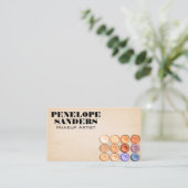 Make-upkwasten en foundation visitekaartje (Staand voorkant)