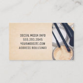 Make-upkwasten en foundation visitekaartje (Achterkant)