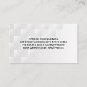 Make-upkwasten en schoonheidsfoundation visitekaartje (Achterkant)