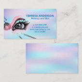 Make-upkwasten en wimpers visitekaartje (Voorkant / Achterkant)