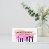 Make-upkwasten | Kwaststreek Visitekaartje (Staand voorkant)