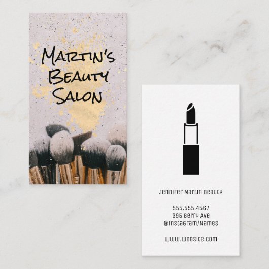 Make-upkwasten | Visagist Visitekaartje (Voorkant / Achterkant)