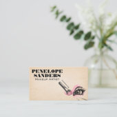 Make-upkwasten | Wimpers Visitekaartje (Staand voorkant)