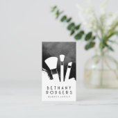 Make-upkwasten | Zwarte Waterverf Visitekaartje (Staand voorkant)