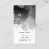 Make-upkwasten | Zwarte Waterverf Visitekaartje (Achterkant)