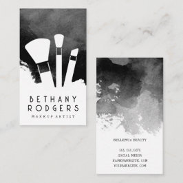 Make-upkwasten | Zwarte Waterverf Visitekaartje