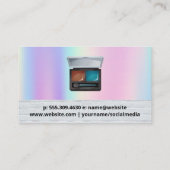 Make-uppalet en penseel | Rainbow Blend Visitekaartje (Achterkant)