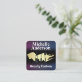 Make-uppenselen | Cosmetica Vierkante Visitekaartje (Staand voorkant)